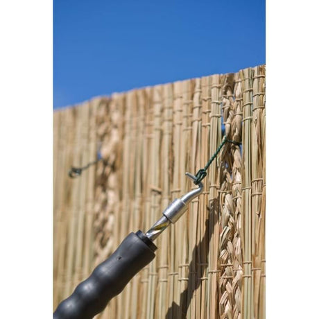 NATURE Torsadeuse a fil - Automatique, manche en caoutchouc - Inclus 50x (L16 cm x Ř1 mm) - Liens a boucle en acier galva - H30 cm