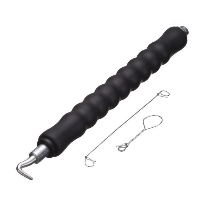 NATURE Torsadeuse a fil - Automatique, manche en caoutchouc - Inclus 50x (L16 cm x Ø1 mm) - Liens a boucle en acier galva - H30 cm