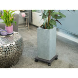 NATURE Tablette a roulettes pour plantes - Bois composite - H7 x 30 x 30 cm