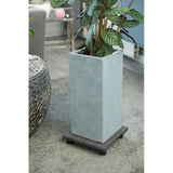 NATURE Tablette a roulettes pour plantes - Bois composite - H7 x 30 x 30 cm