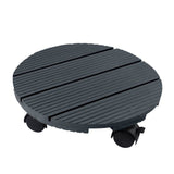 Support de pot roulant - NATURE - Composite - Diametre 30 cm - Anthracite