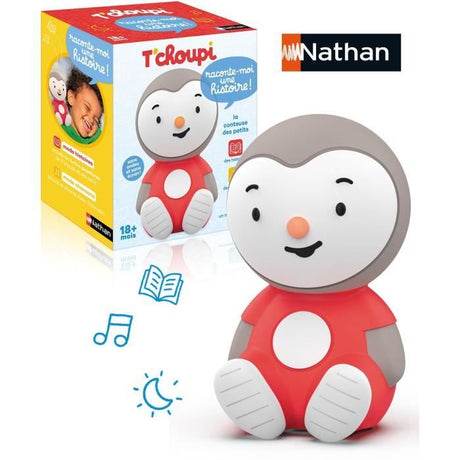 Livre interactif - NATHAN - T'CHOUPI – RACONTE-MOI UNE HISTOIRE - Conteuse avec histoires et chansons - Pour enfants des 18 mois.