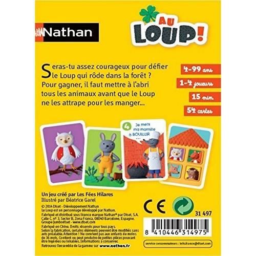 Nathan - Au Loup - Jeu de Cartes