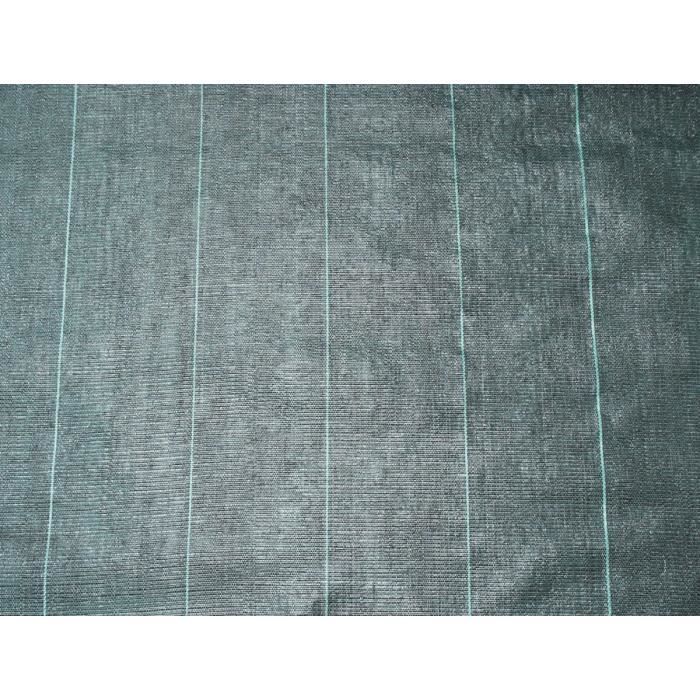 Toile de paillage paysages noire 4,20 x 5 m, traité anti UV, 100 g/m² - Bâche de sol anti mauvaises herbes