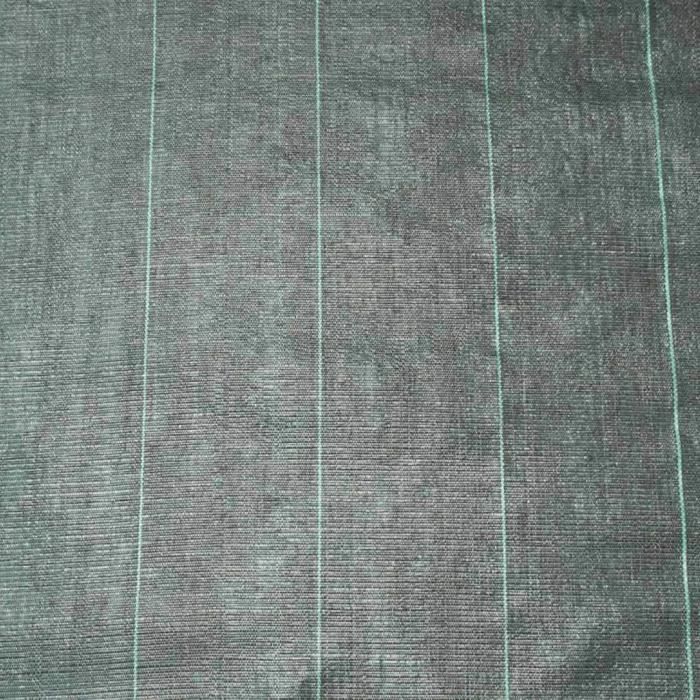 Toile de paillage paysages noire 2,10 x 25 m, traité anti UV, 100 g/m² - Bâche de sol anti mauvaises herbes
