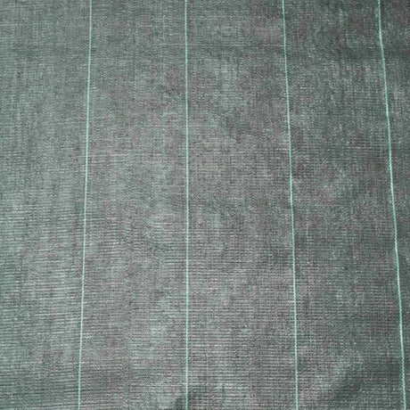 Toile de paillage paysages noire 2,10 x 25 m, traité anti UV, 100 g/m˛ - Bâche de sol anti mauvaises herbes