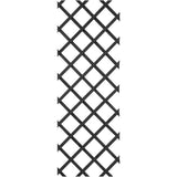 Treillis extensible - NATURE - Bois - 150 x 50 cm - Anthracite - Avec set de fixation