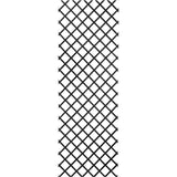 Treillis extensible - NATURE - Bois - 150 x 50 cm - Anthracite - Avec set de fixation