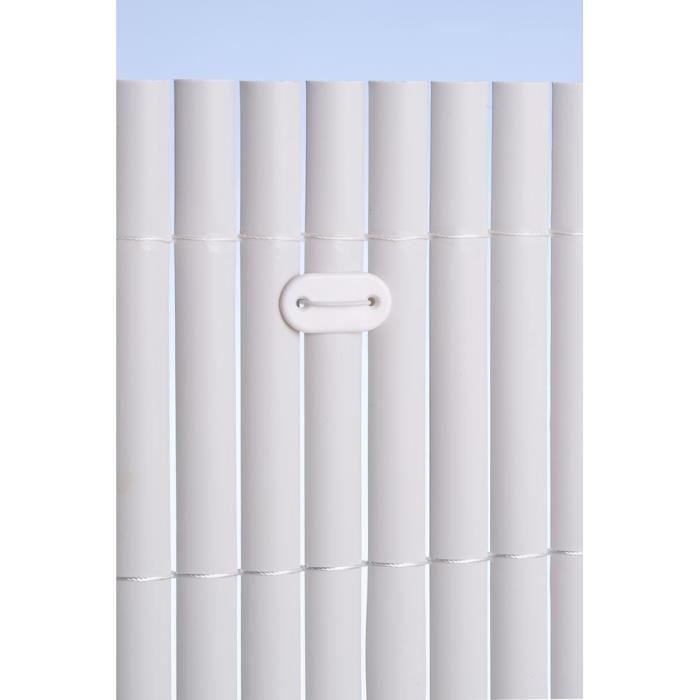 Set de 26 fixations pour mailles - NATURE - Blanc - Attache + brin 14 cm fil de fer plastifié