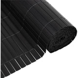 Canisse PVC double face - NATURE - 1 x 3 m - 1600 g/m² - Occultant 4/5 - Anti-UV - Anthracite