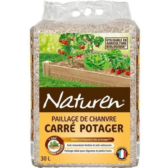 Paillage Carré potager UAB 30 L - Format adapté carré potager - Empeche la levée des mauvaises herbes - 30 L = 1,5m˛ - NATCHA3