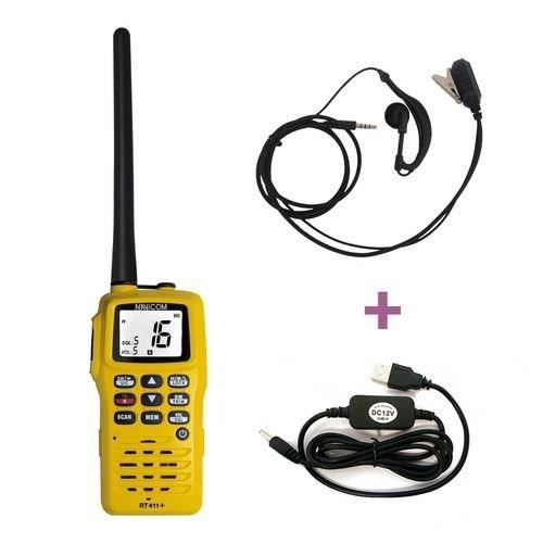 Pack VHF portable - NAVICOM - RT411+PACK Chargeur 220V- câble USB