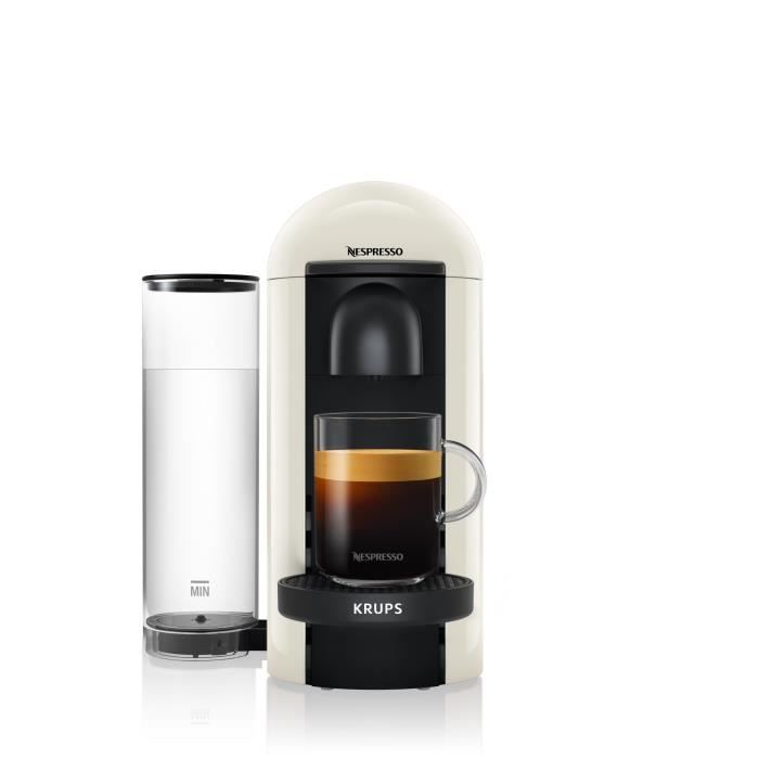 NESPRESSO KRUPS Vertuo Plus Machine a CafÈ, Cafetiere Espresso, Blanc Ivoire YY3916FD
