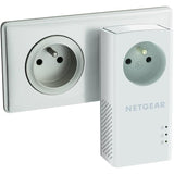 NETGEAR Pack de 2 adaptateurs CPL 2000 Mbit/s- 2 ports 10/100/1000 RJ45 - Avec prise intÈgrÈe PLP2000-100FRS