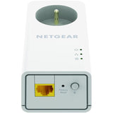 NETGEAR Pack de 2 adaptateurs CPL 2000 Mbit/s- 2 ports 10/100/1000 RJ45 - Avec prise intÈgrÈe PLP2000-100FRS