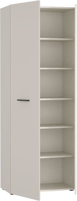 Armoire a chaussures - Beige sable - 18 paires - L68,7 x P36,5 x H181,1 cm