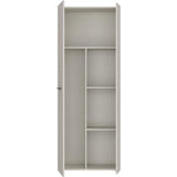 Armoire de rangement - 2 portes- Beige sable - L68,7 x P36,5 x H181,1 cm
