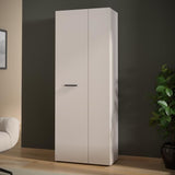 Armoire de rangement - 2 portes- Beige sable - L68,7 x P36,5 x H181,1 cm