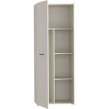 Armoire de rangement - 2 portes- Beige sable - L68,7 x P36,5 x H181,1 cm