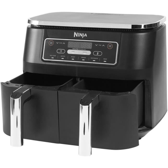 Friteuse sans huile NINJA Foodi - Dual Zone AF300EU - 7,6L - Fonctions Sync, Match - 6 modes de cuisson - 2400W