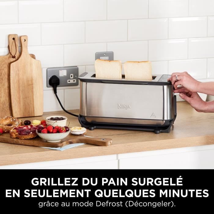 Grille-pain 3-en-1 - NINJA Foodi - ST202EU - 2400 W - 1 fente - 7 fonctions - Inox