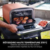 Four a pizza NINJA - Woodfire OO101EU - 8 programmes de cuisson - Jusqu'a 370°C - 2400W