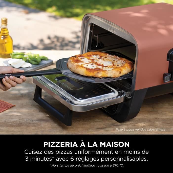 Four a pizza NINJA - Woodfire OO101EU - 8 programmes de cuisson - Jusqu'a 370°C - 2400W