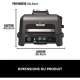 Barbecue électrique et fumoir NINJA - Woodfire Pro XL OG850EU - 4 programmes de cuisson - Thermosonde intégrée