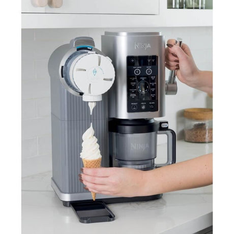 Machine a glaces NINJA - Creami Swirl NC701EU - Capacitť 480ml - 13 programmes dont glaces a l'italienne - 2 pots inclus