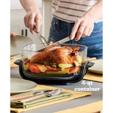 Friteuse sans huile portable NINJA - CRISPI - Récipients 1,4L et 3,8L - 4 programmes prédéfinis - 1700W - Bleu