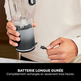 Blender portable NINJA Blast Max - BC251EUGY - bol 530 ml - autonomie 2h - sans fil - sans BPA - gris