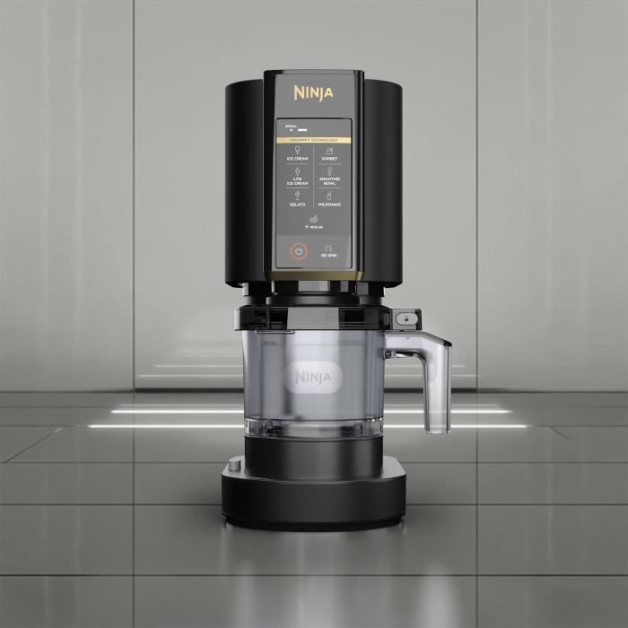 Machine a glaçes NINJA - Creami NC302EUBG - 7 programmes - 2 pots inclus 493ml - Édition limitée Noir/Or