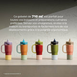 Blender - NINJA - BlendBoss DB351EUCY - 1200 W - 3 programmes - Gobelet 760 ml avec poignée - Sans BPA - Bleu nuit