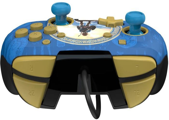 Manette de jeu - Nintendo - Zelda - Filaire - Série limitée - Bleu
