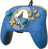 Manette de jeu - Nintendo - Zelda - Filaire - Série limitée - Bleu