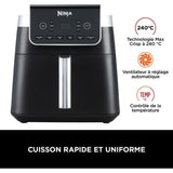 Friteuse sans huile NINJA - Max Pro AF180EU - Capacité 6,2L - 6 programmes de cuisson - 2000W