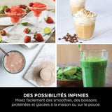 Blender portable Ninja Blast - BC151EUBK - bol 530 ml - autonomie 2h - sans fil - sans BPA - noir