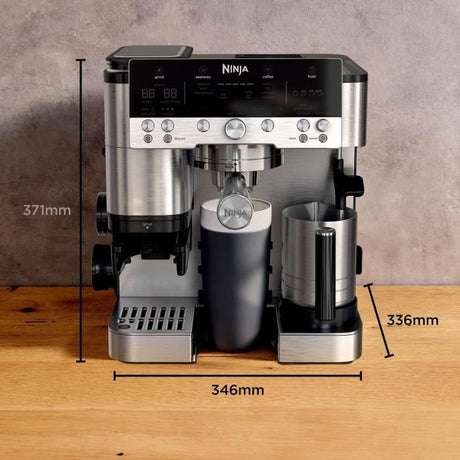 Machine a café - NINJA - ES601EU Luxe Premier - 1650 W - 2 Litres - Acier inoxydable