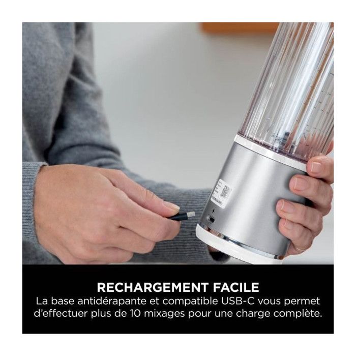 Blender portable sans fil NINJA Blast - Blanc - BC151EUWH