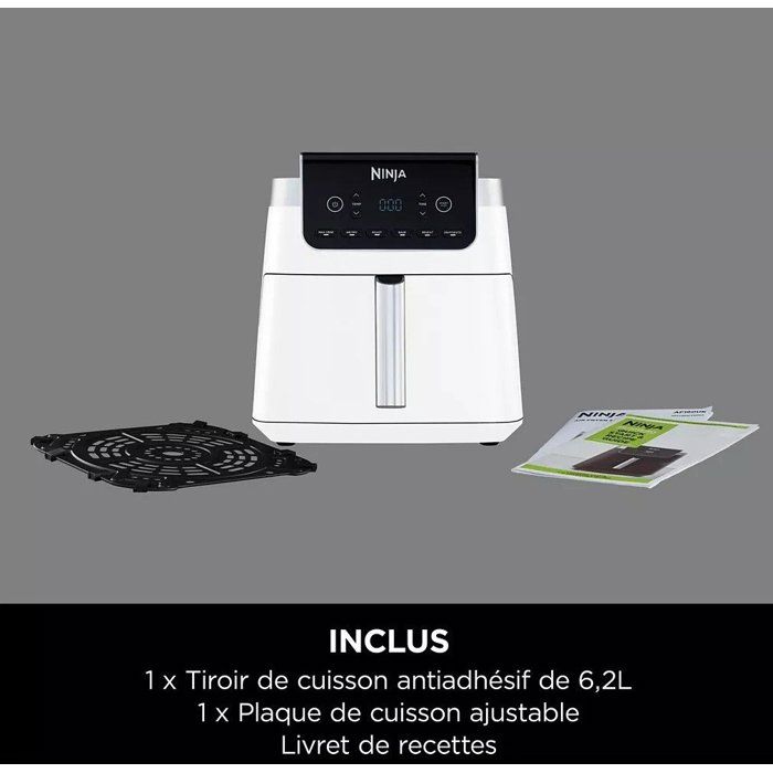 Friteuse sans huile NINJA - Foodi Max AF180EU - Capacité 6,2L - 2000W - Blanc