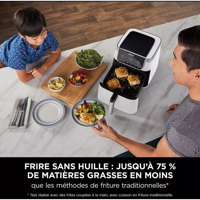 Friteuse sans huile NINJA - Foodi Max AF180EU - Capacité 6,2L - 2000W - Blanc