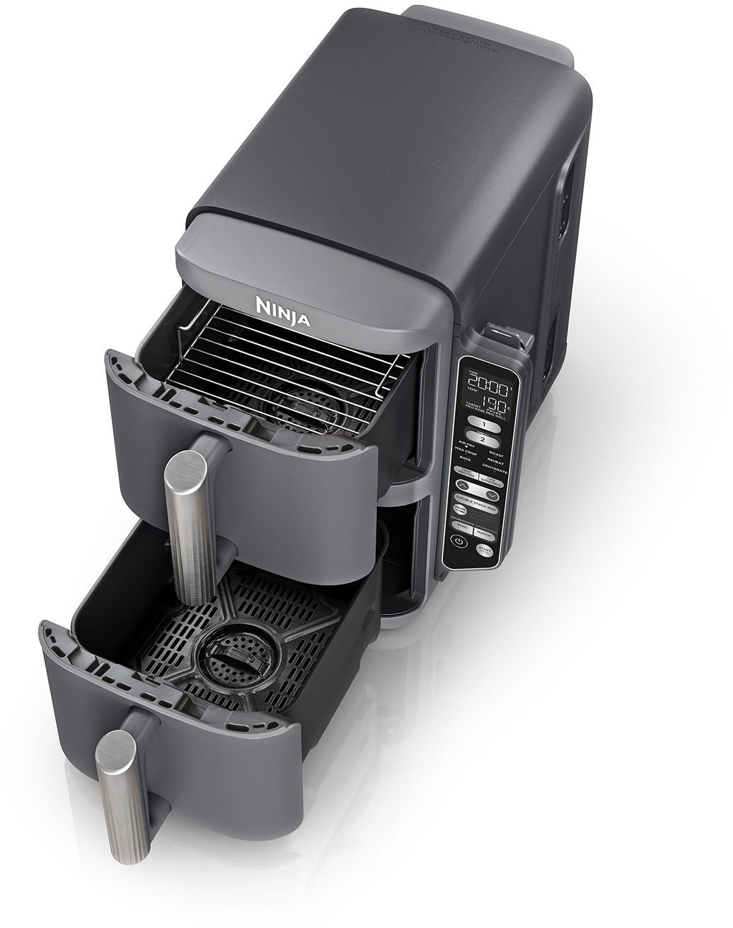 Friteuse sans huile NINJA - Double Stack XL SL451EU - Capacité 9,5L - 6 programmes de cuisson - Thermosonde - 2470W