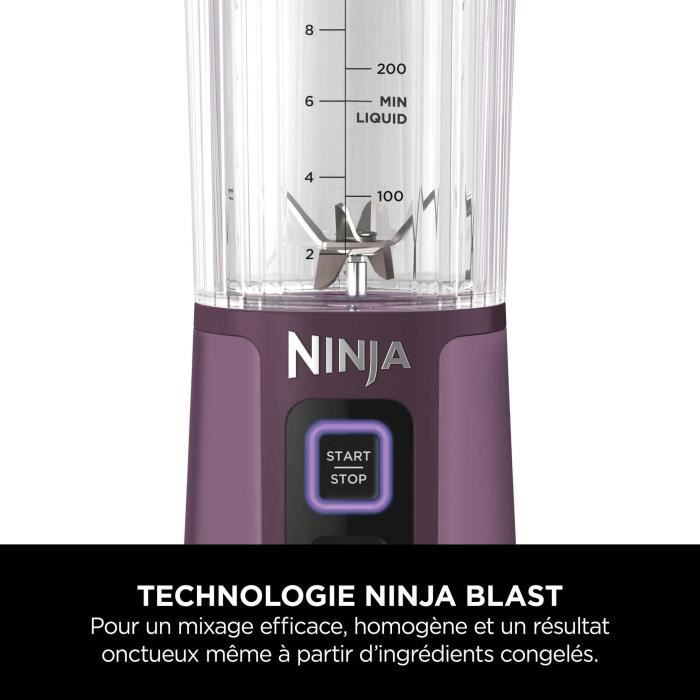 Blender portable Ninja Blast - BC151EUPR - bol 530 ml - autonomie 2h - sans fil - sans BPA - violet