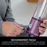 Blender portable Ninja Blast - BC151EUPR - bol 530 ml - autonomie 2h - sans fil - sans BPA - violet