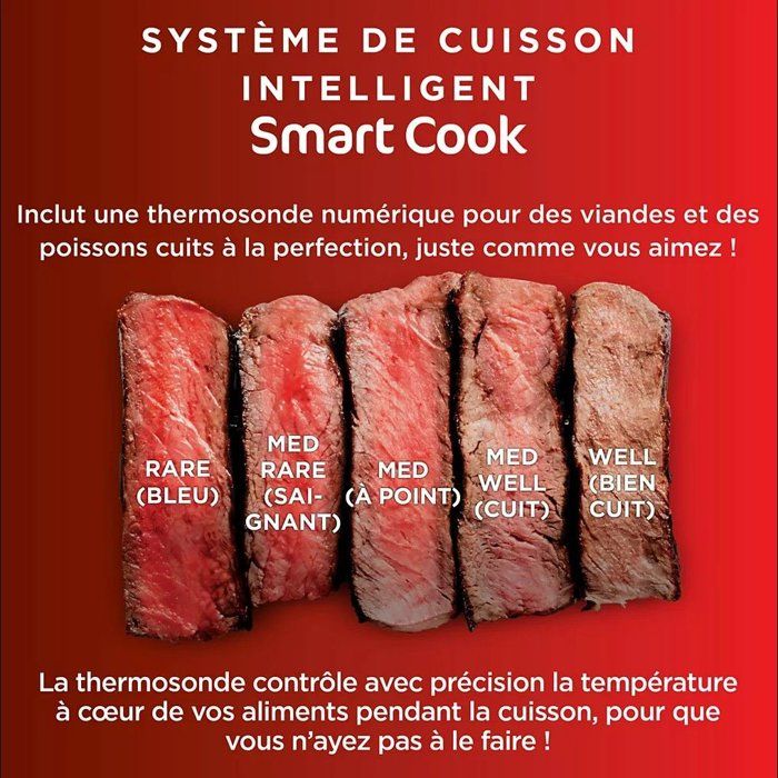 Grill & Friteuse sans huile NINJA - DG551EU - 6 programmes de cuisson - Capacité 3,8L - 1760W