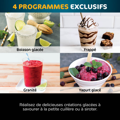 Machine ŕ glaces NINJA - CREAMi Deluxe NC502EU - 2 pots inclus 709ml - 10 programmes