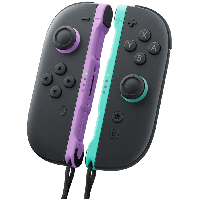 Paire de manettes Joy-Con 2 Violet Clair & Vert Clair pour Nintendo Switch 2