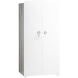 Armoire bébé Nao - MDF - Blanc - 2 portes - 85 x 175 x 56 cm - BABY PRICE