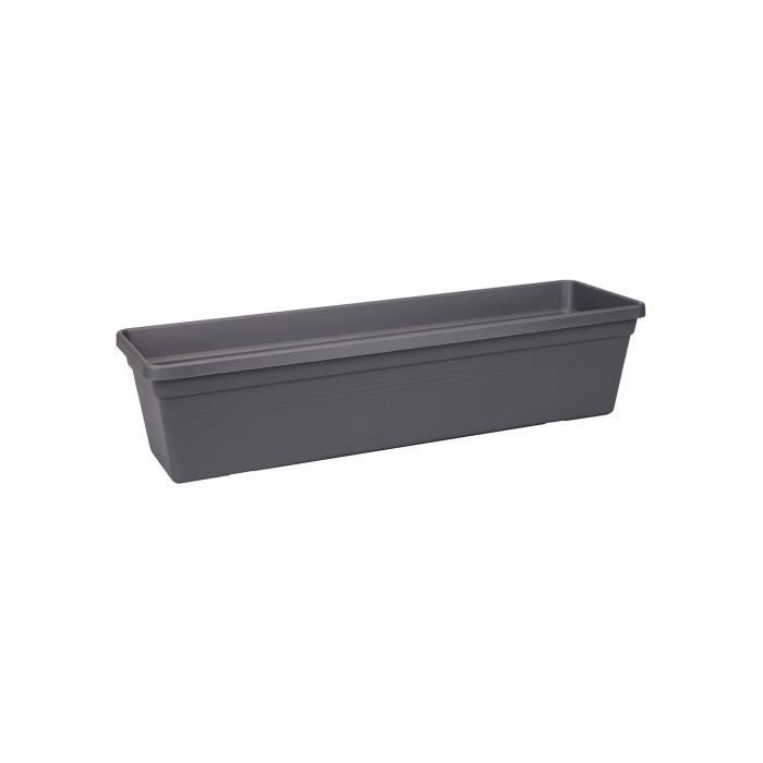 Balconniere Green Basics 40 - ELHO - Extérieur & Balcon - L 16,5 x W 39 x H 13,7 cm - Vivre noir