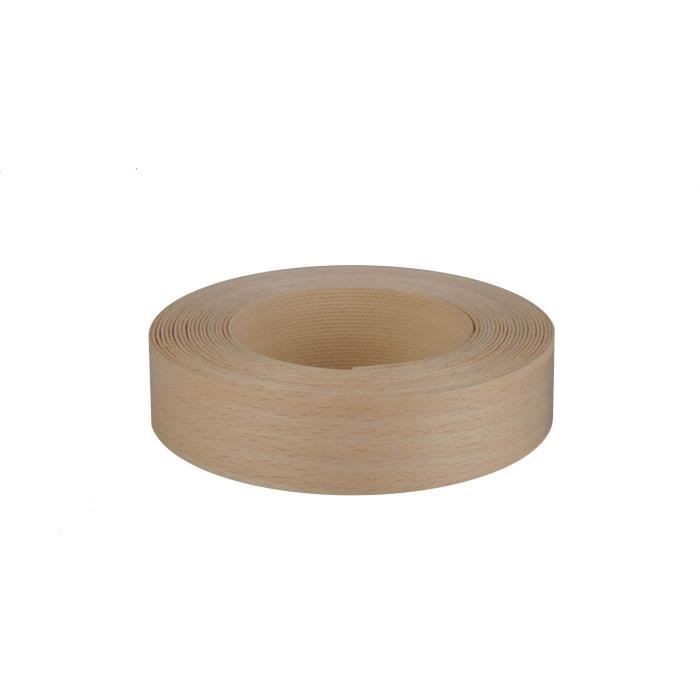 Bande de chant - NORDLINGER PRO - 23 mm x 5 m - Thermocollant - Bois Véritable Hetre